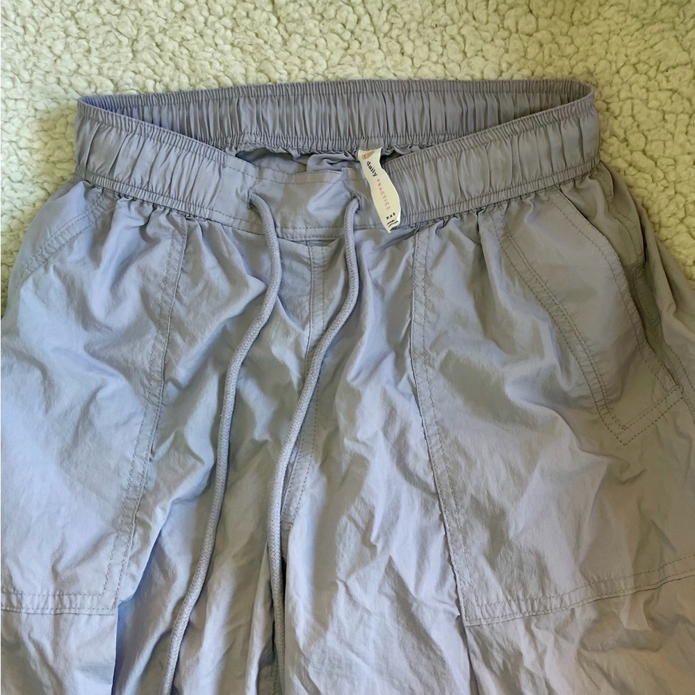 Daily Practice Light Gray Drawstring Pants